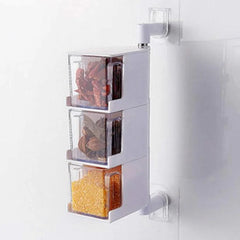 3 Layers Sticking Rotary Seasoning Kitchen Organizer - Emirate Market