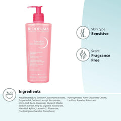 BioDerma Sensibio Soothing Micellar Cleansing Foaming Gel For Sensitive Skin, 500 ml - Emirate Market