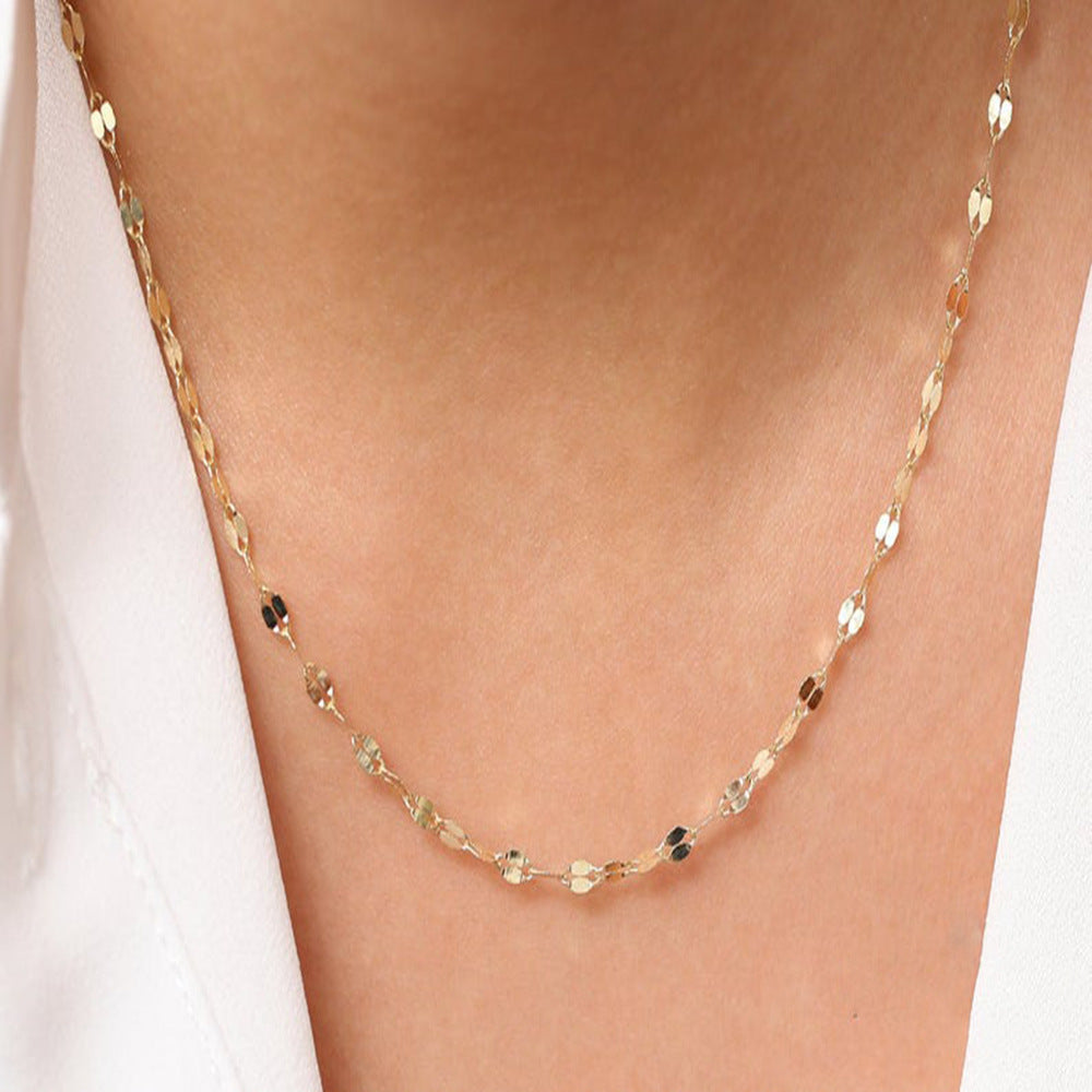 Women's Delicate Lip Chain Necklace